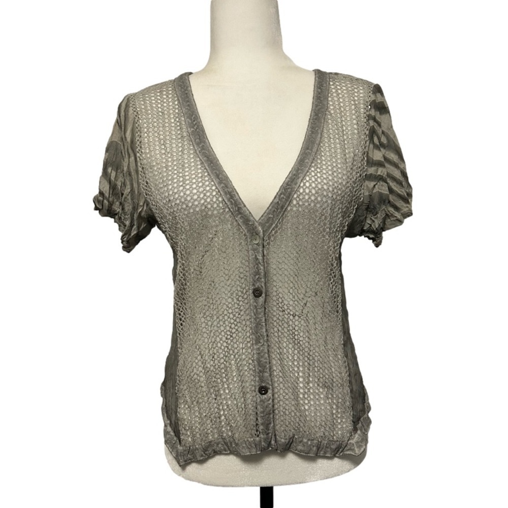Mesh Netted Style Blouse by Cativa Size Medium